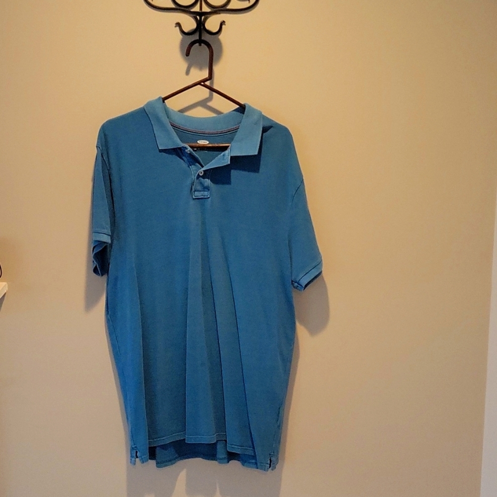 Old Navy 2XL Mens  Turquoise short sleeve shirt